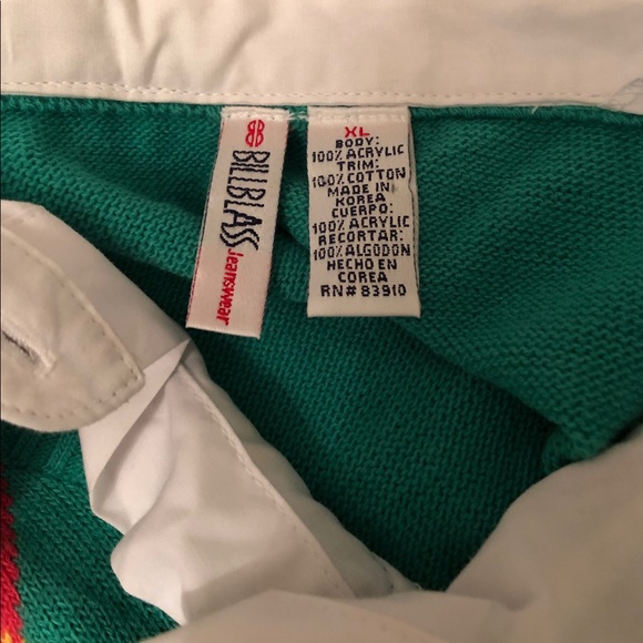 Bill Blass Jeanswear Layered Argyle Sweater  XL - Picture 5 of 5